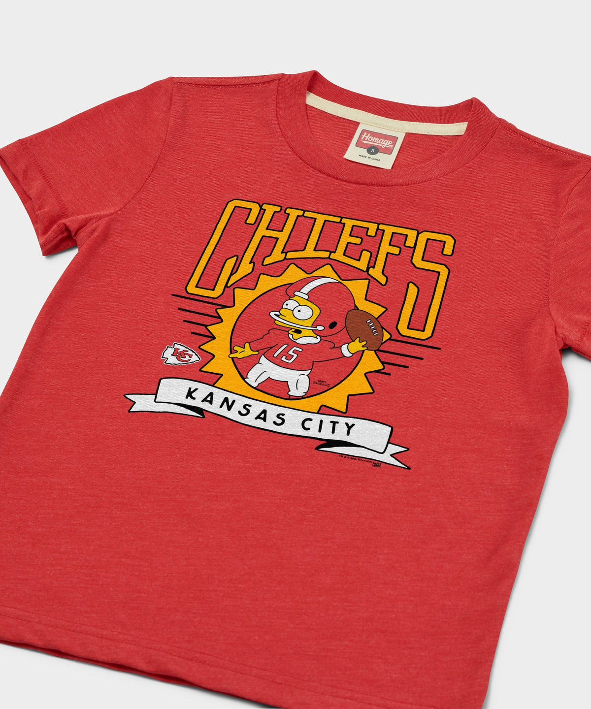 Youth The Simpsons Bart x Kansas City Chiefs Unisex