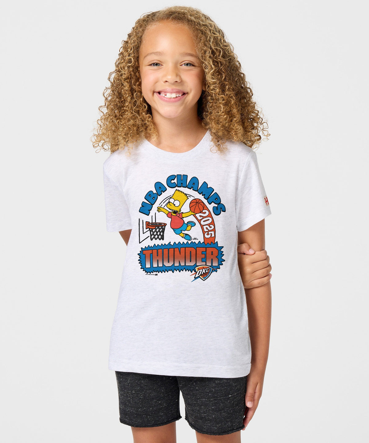 Youth The Simpsons Bart x Thunder 2025 NBA Champs Unisex