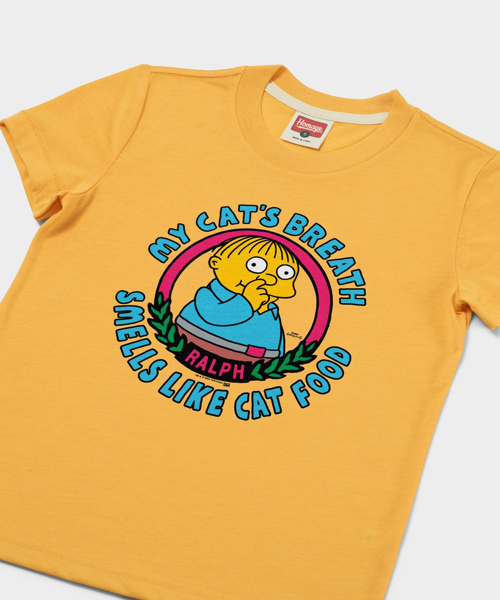 Youth The Simpsons Ralph My Cat's Breath Smells Like Cat Food Unisex