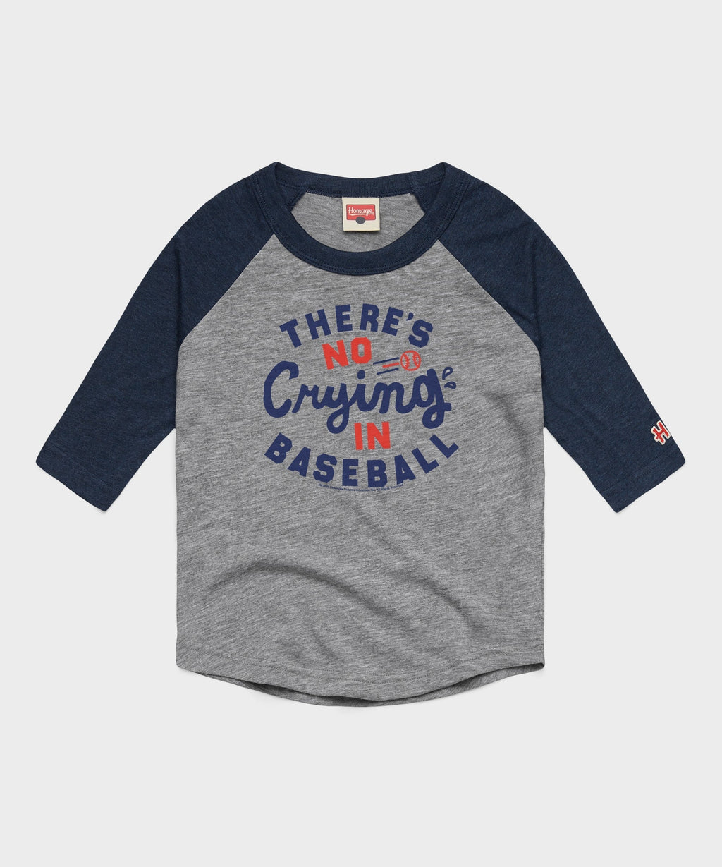 Youth There's No Crying In Baseball Raglan Unisex