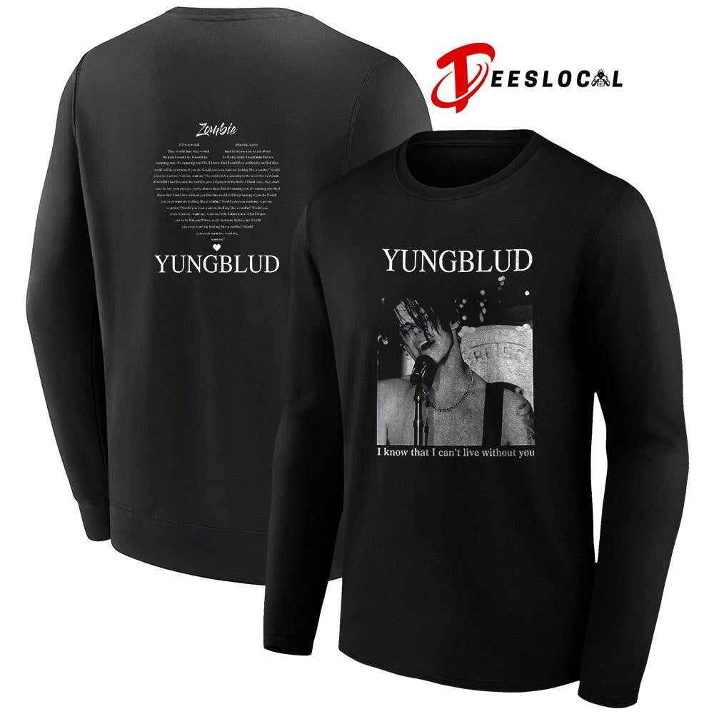 Yungblud I know that I can’t live without you Zombie graphic shirt Unisex