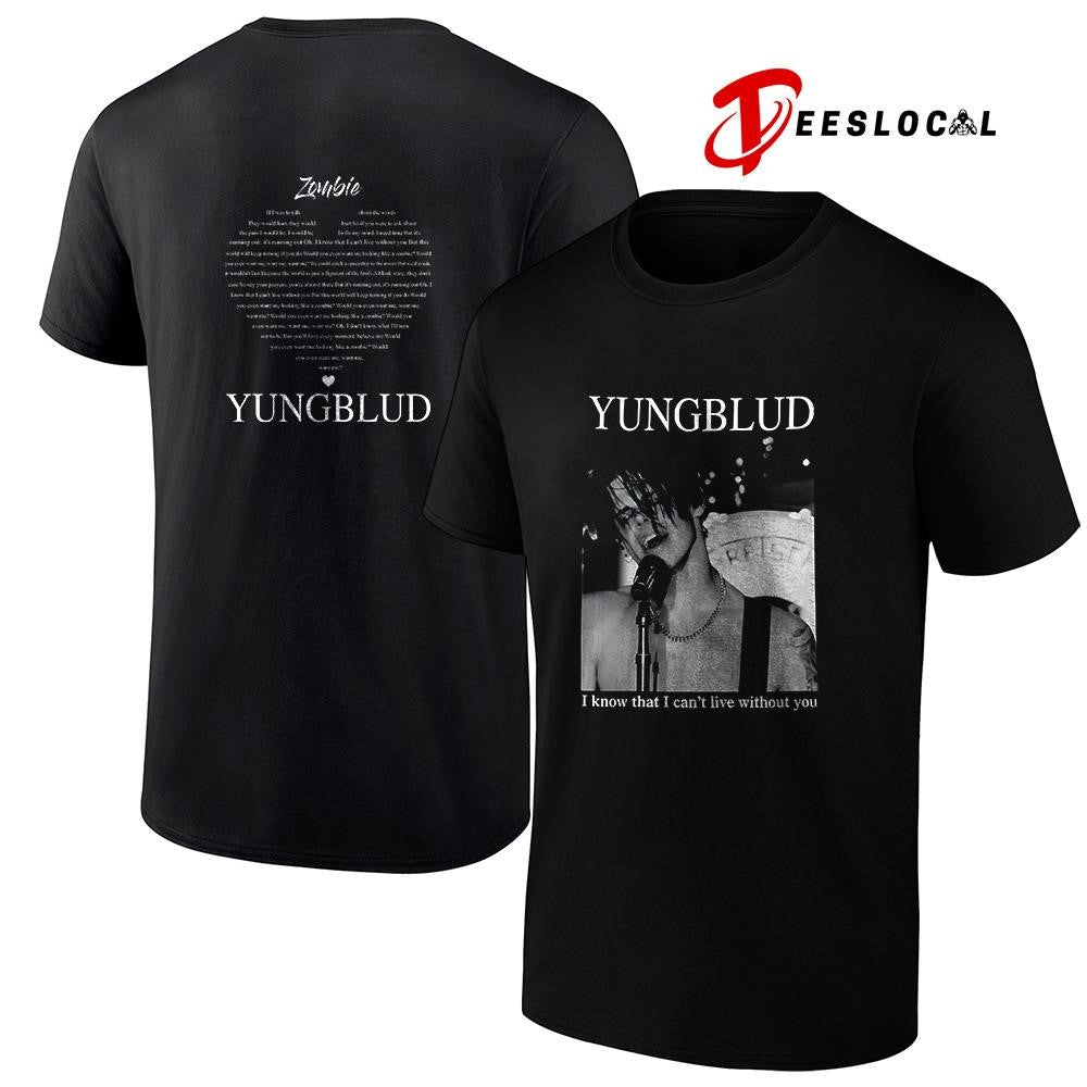 Yungblud I know that I can’t live without you Zombie graphic shirt Unisex