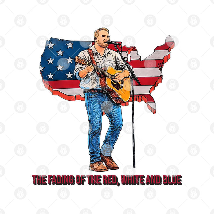 Zach Bryan The Fading Of The Red White And Blue T Shirt Unisex