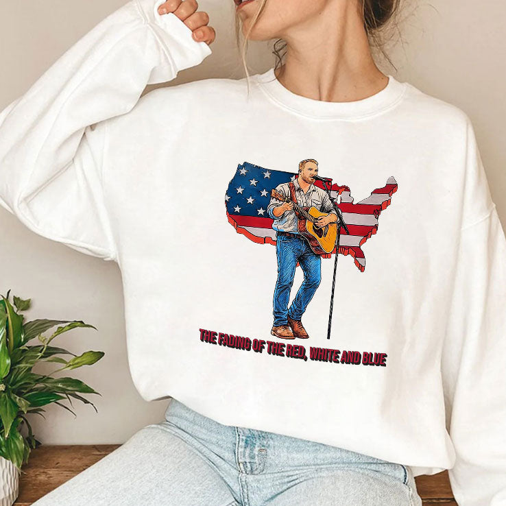 Zach Bryan The Fading Of The Red White And Blue T Shirt Unisex