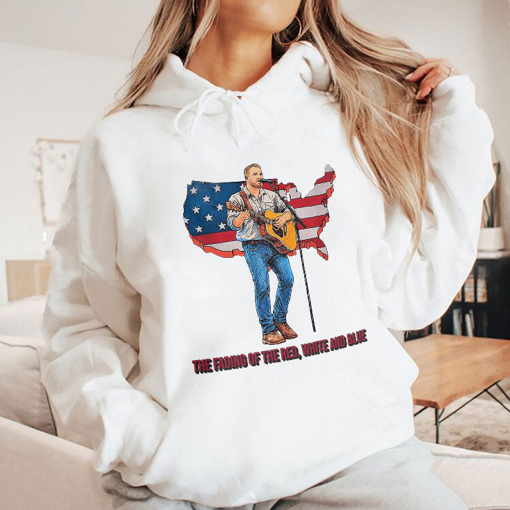 Zach Bryan The Fading Of The Red White And Blue T Shirt Unisex