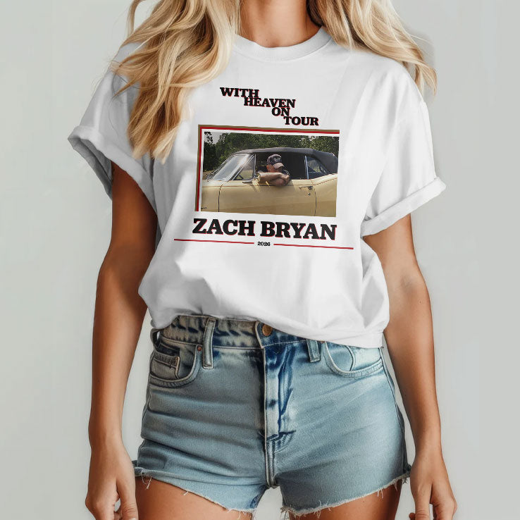 Zach Bryan With Heaven On Tour 2026 T Shirt Unisex