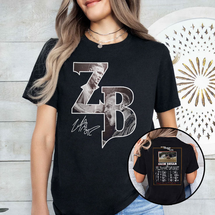 Zach Bryan With Heaven On Tour Shirt Unisex