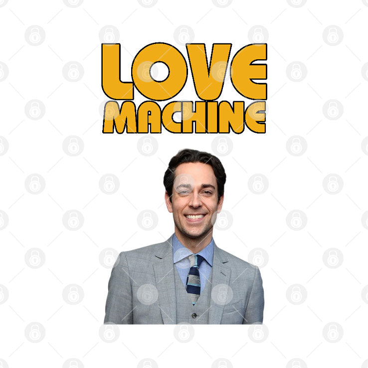 Zachary Levi Love Machine Raglan Unisex