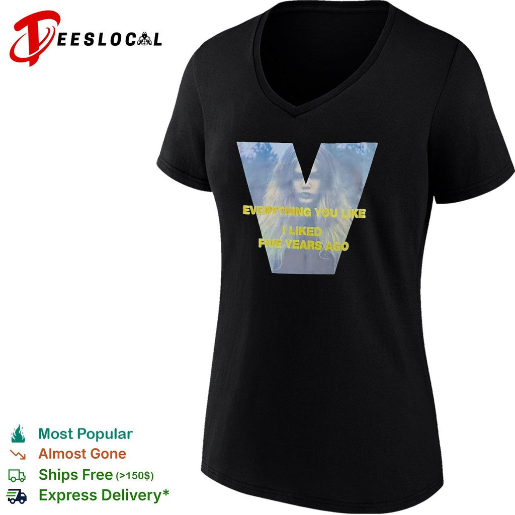 Zendaya Everything you like I liked five years ago V logo shirt Unisex