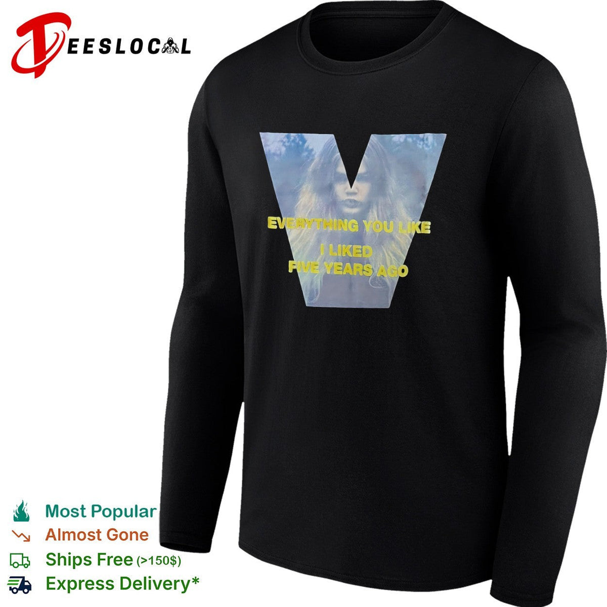 Zendaya Everything you like I liked five years ago V logo shirt Unisex