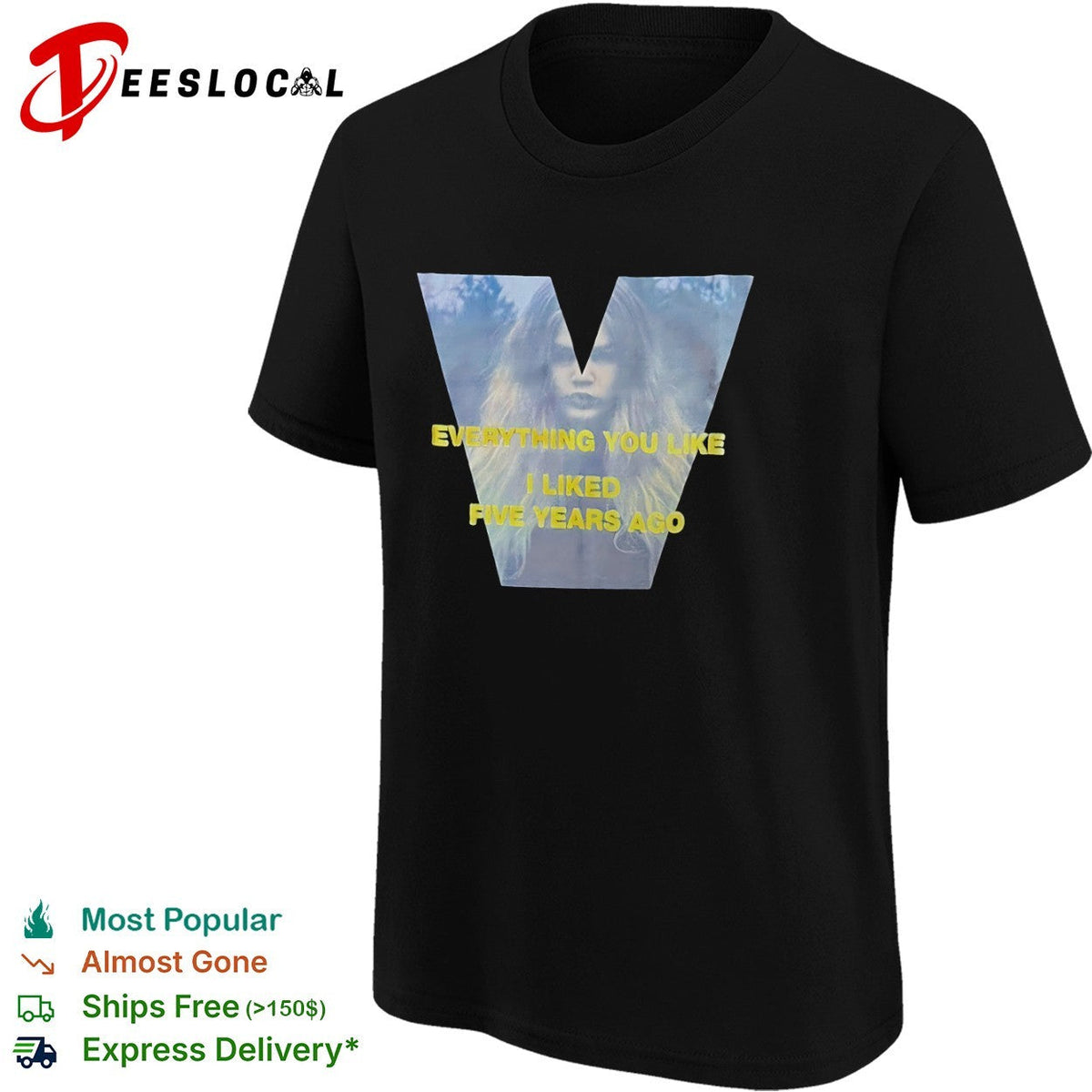 Zendaya Everything you like I liked five years ago V logo shirt Unisex