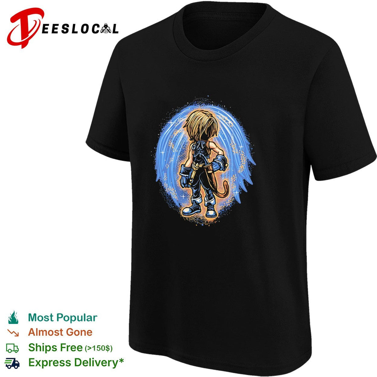 Zidane Tribal Final Fantasy IX Video Game Character Square Enix Gaming Fan Art shirt Unisex