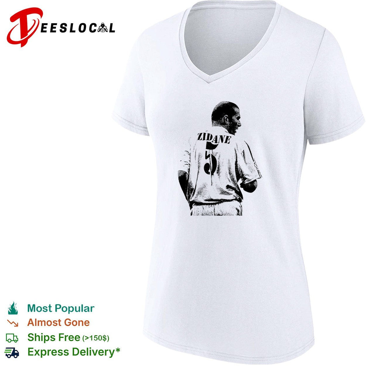 Zinedine Zidane Real Madrid portrait shirt Unisex