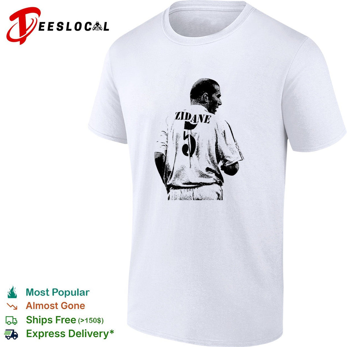 Zinedine Zidane Real Madrid portrait shirt Unisex
