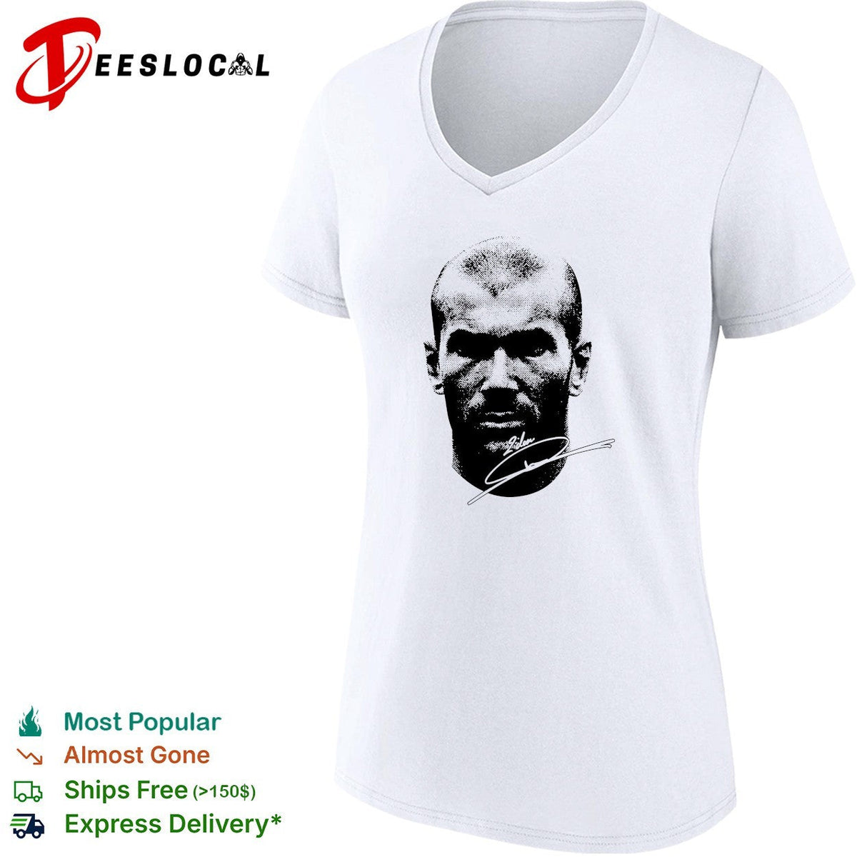 Zinedine Zidane signature shirt Unisex