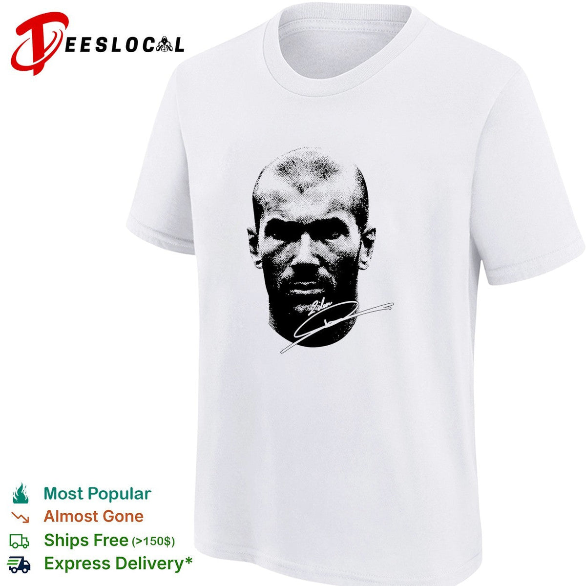 Zinedine Zidane signature shirt Unisex