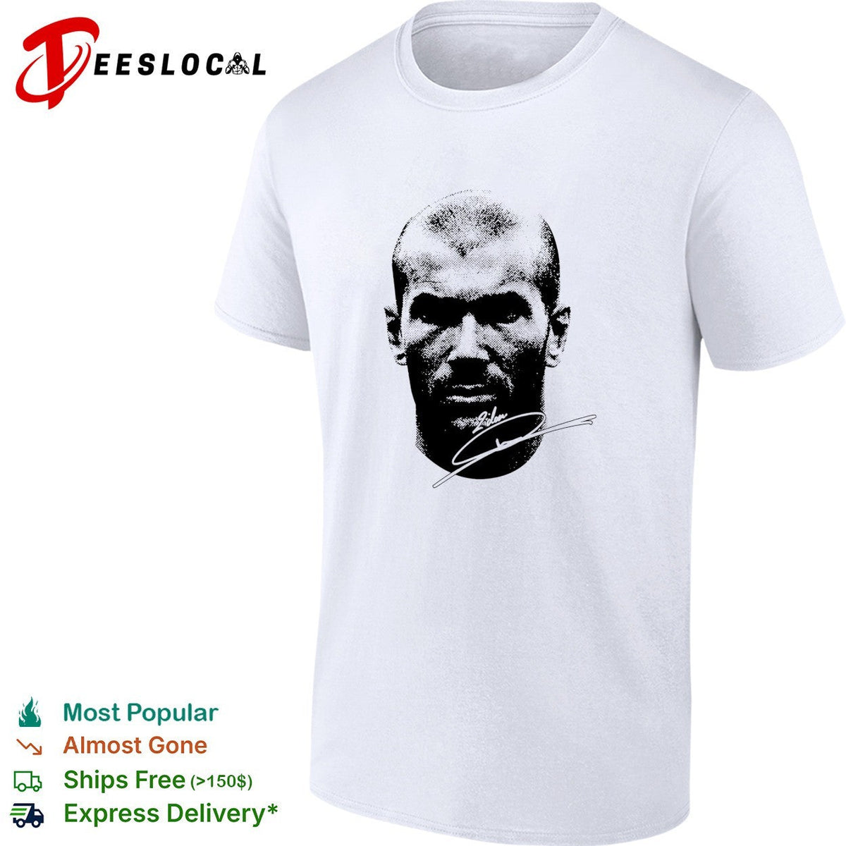 Zinedine Zidane signature shirt Unisex