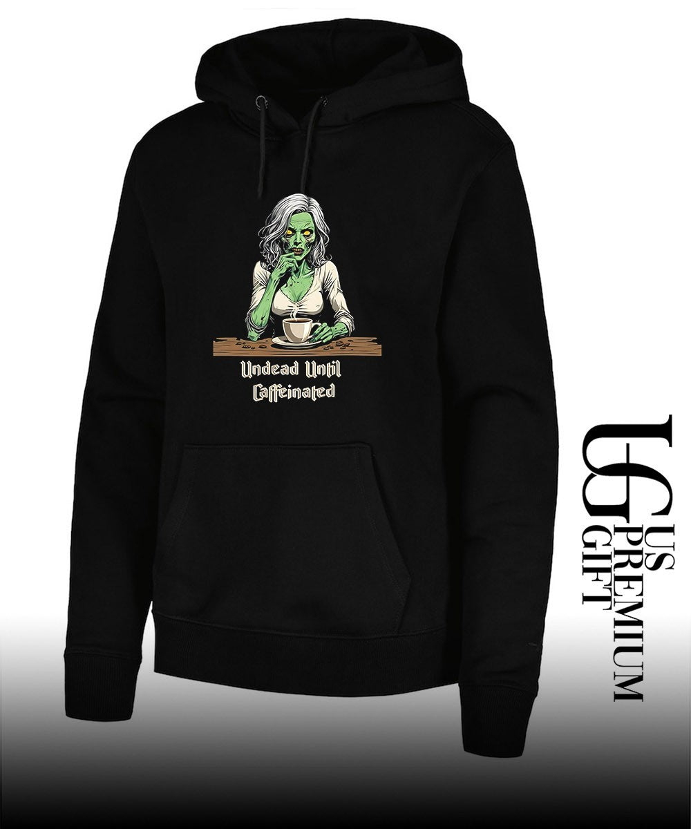 Zombie Coffee Lover Undead Until Caffeinated shirt Unisex