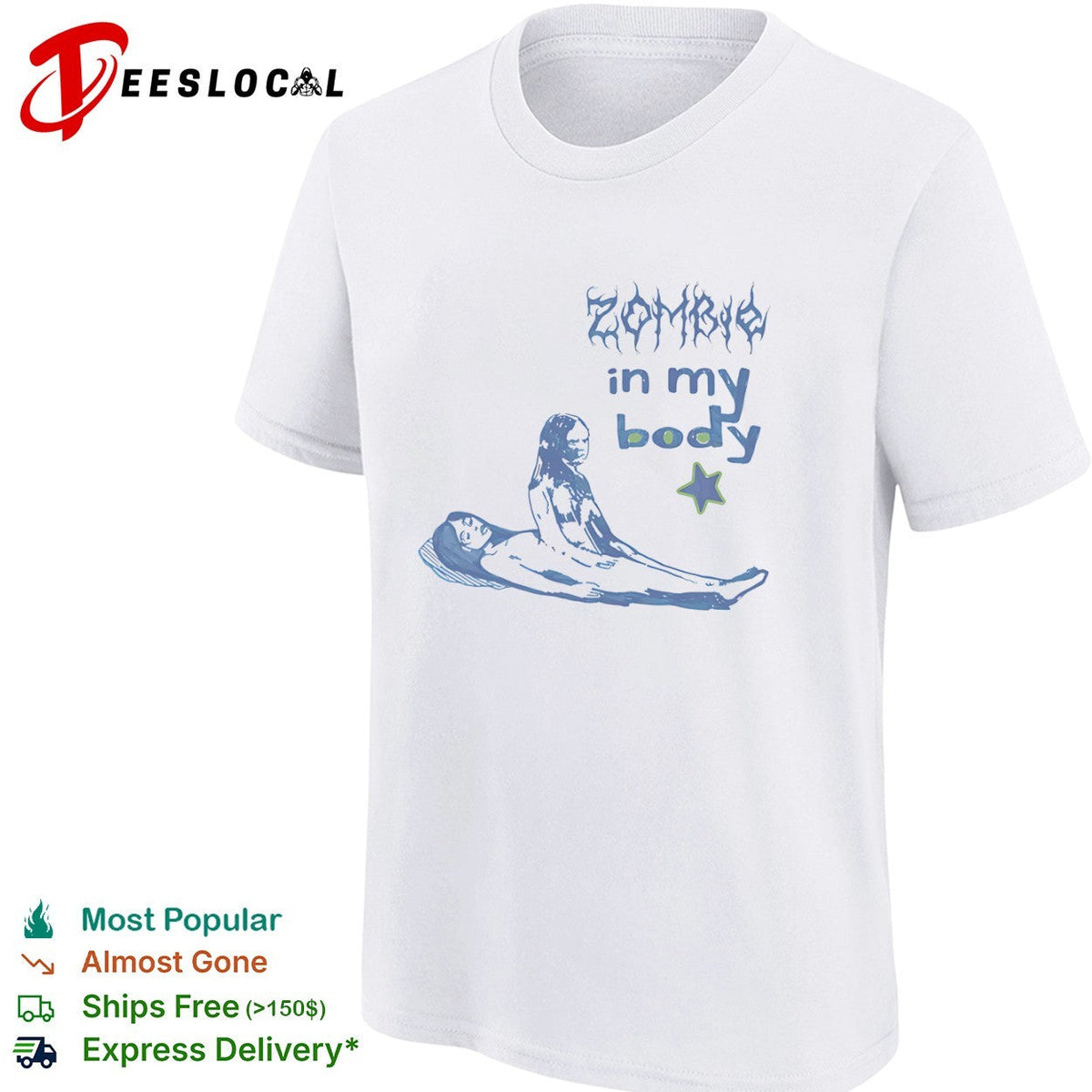 Zombie in my body shirt Unisex