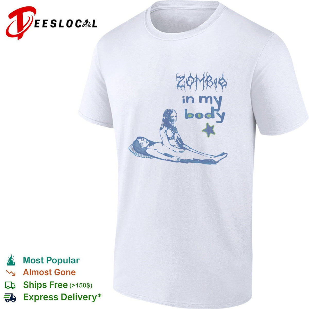 Zombie in my body shirt Unisex