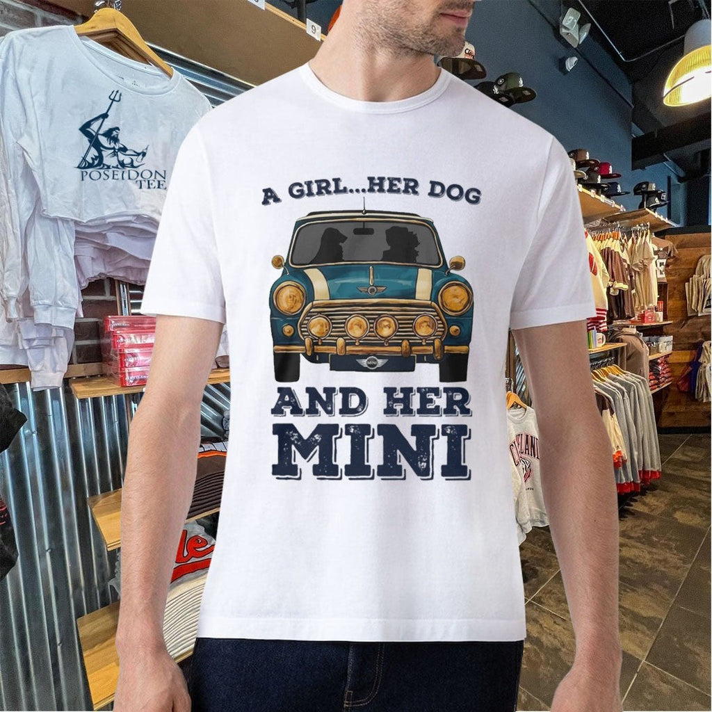 A Girl And Her Dog And Her Mini Car Unisex