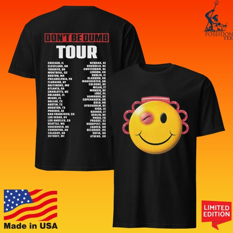A$AP Rocky Don’t Be Dumb Tour Smiley Dateback Unisex