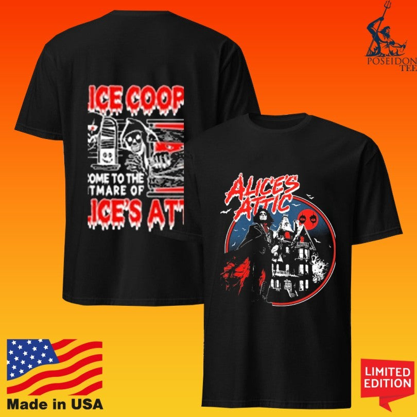 Alice Cooper Alice’s Attic Welcome To The Nightmare Of Haunted House Unisex