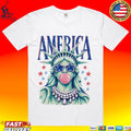 America Statue Of Liberty Blowing Bubble Gum 4th Of July Unisex