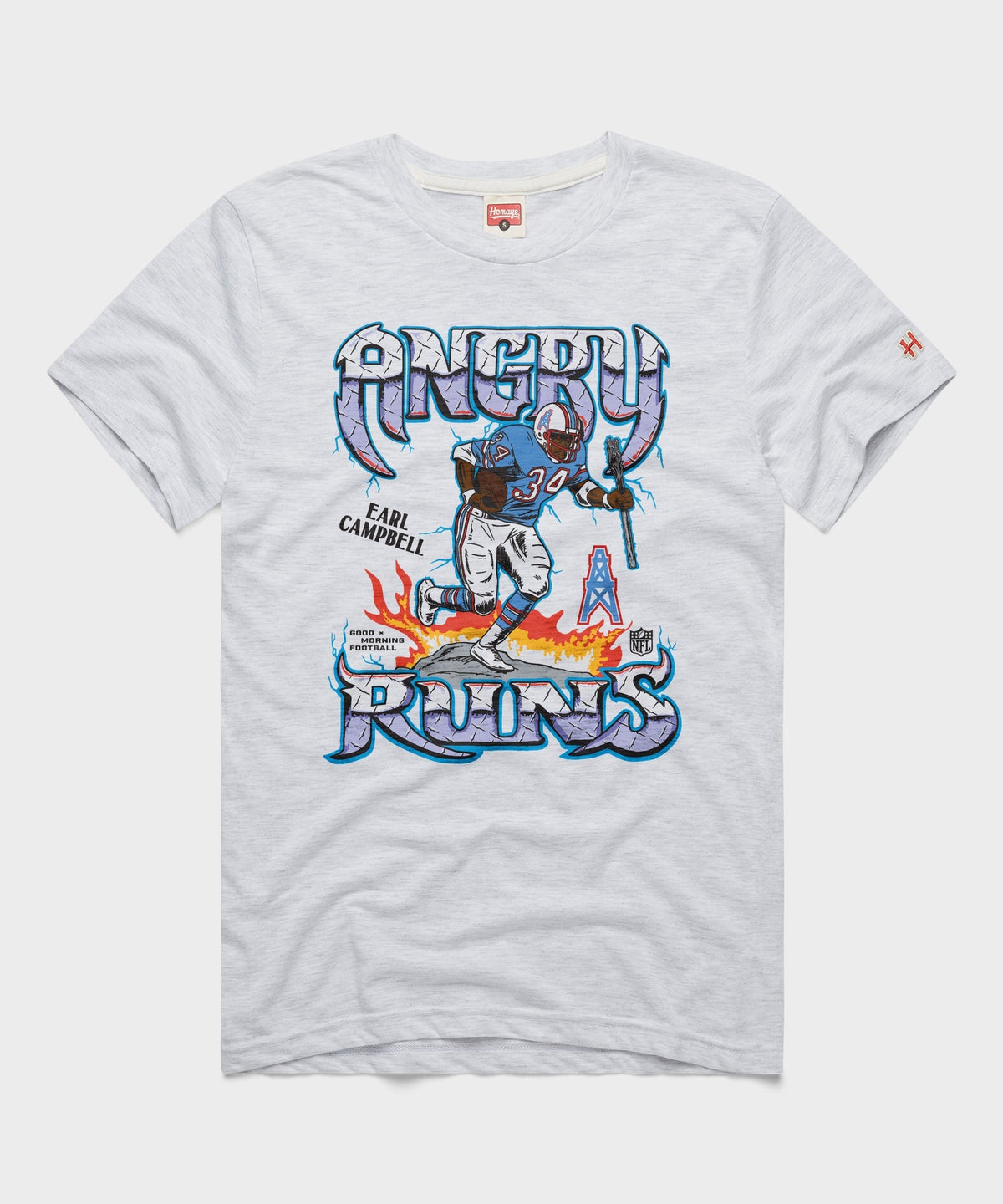 Angry Runs Oilers Earl Campbell Unisex
