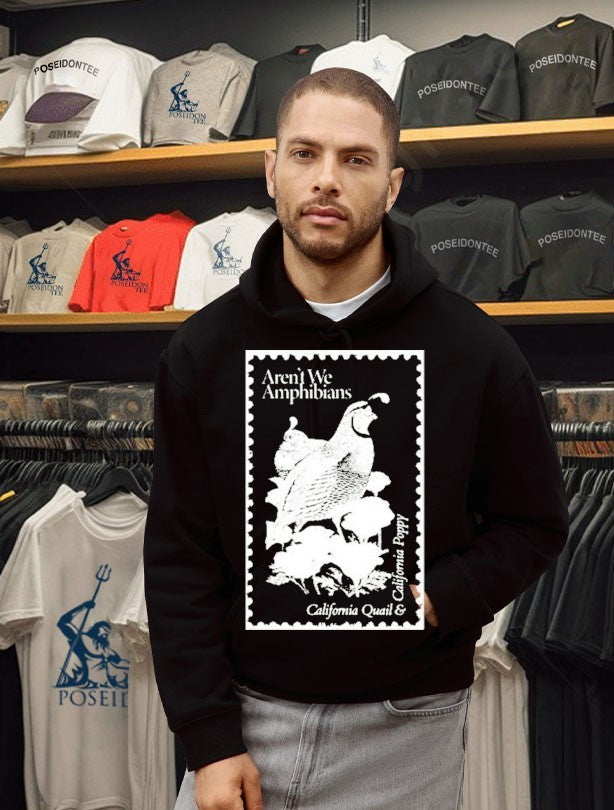 Aren’t We Amphibians California Quail And California Poppy Stamp Unisex