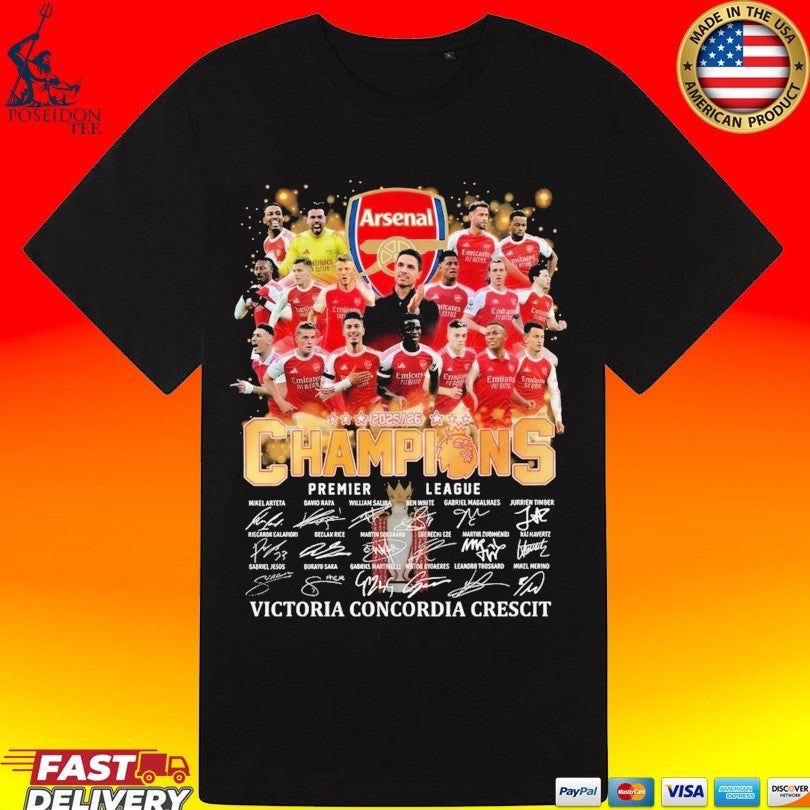 Arsenal Champions 2026 Victoria Concordia Crescit Unisex