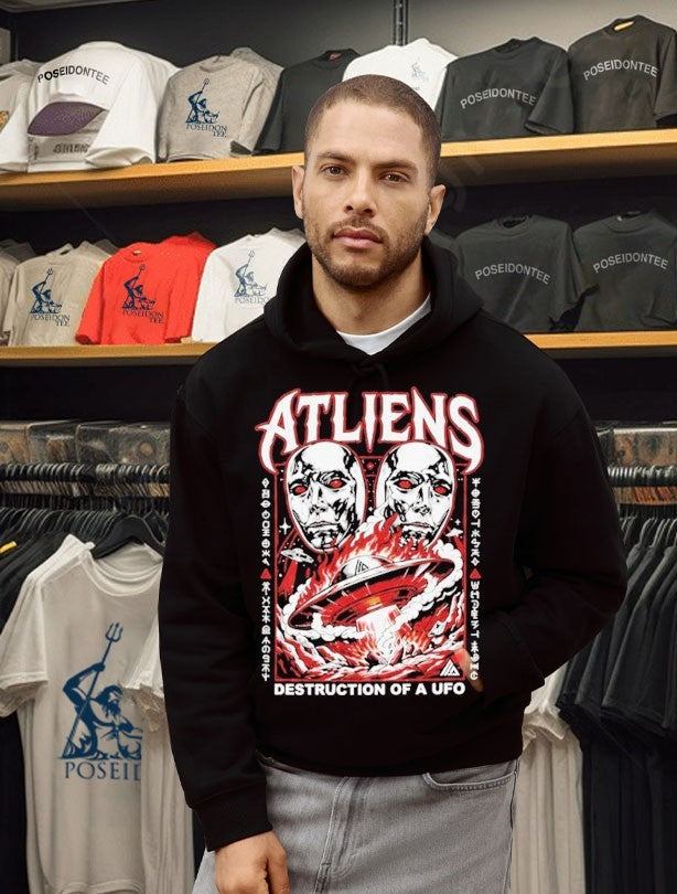 Atliens Destruction Of A Ufo Unisex