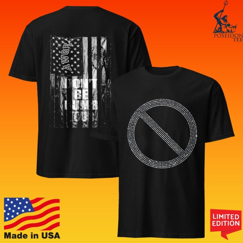 Awge Don’t Be Dumb Tour Rhinestone Flag Unisex