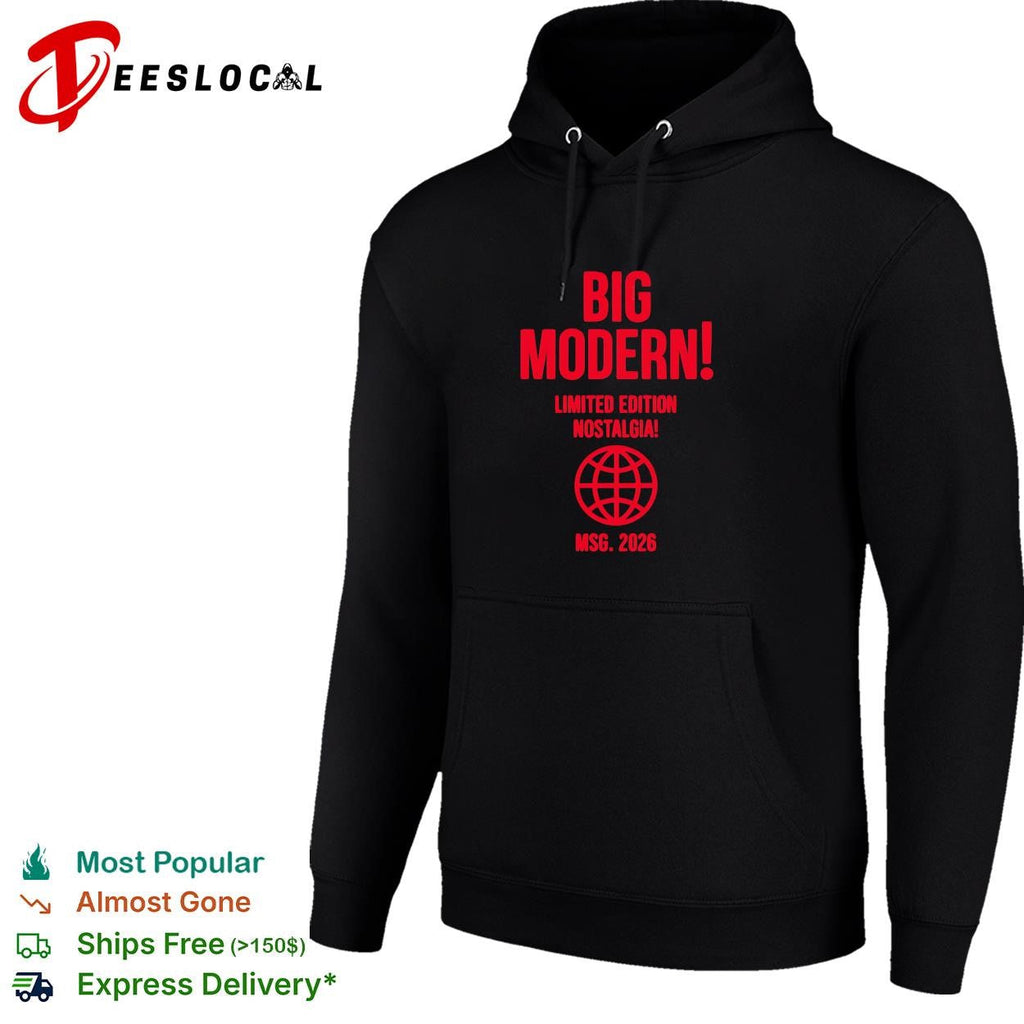 Big modern limited edition nostalgia globe icon MSG 2026 bold red text shirt Unisex