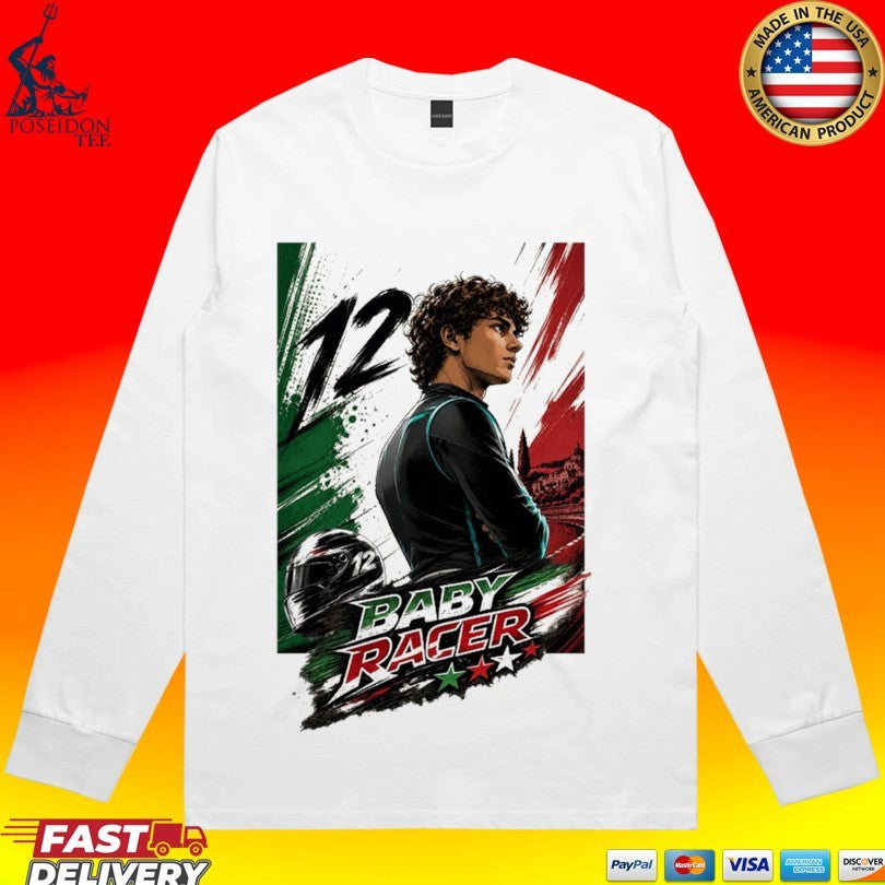 Baby Racer Italy Flag Graphic Unisex