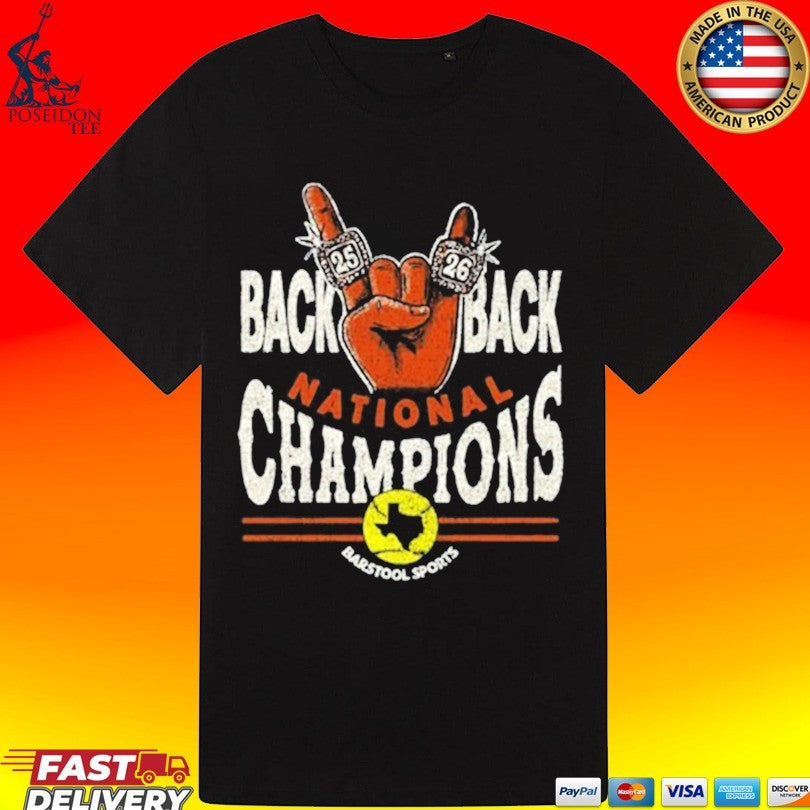 Back To Back Softball National Champions Pocket Unisex