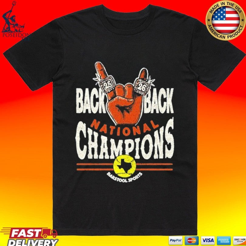 Back To Back Softball National Champions Pocket Unisex