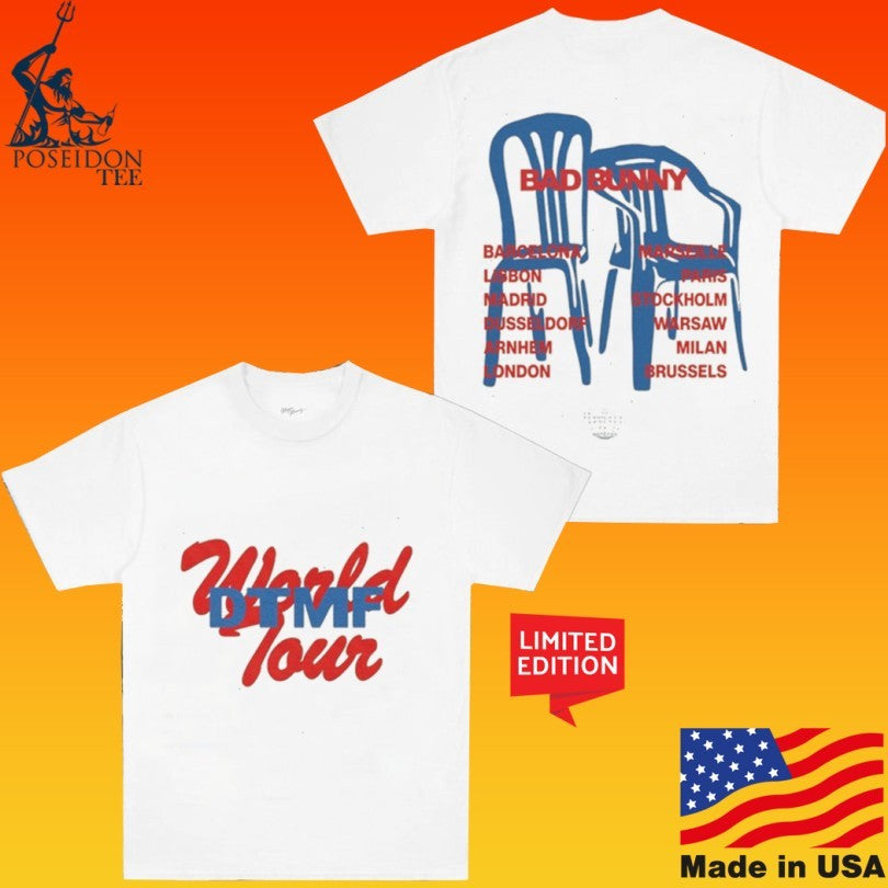 Bad Bunny Dtmf World Tour Chairs Cream Unisex