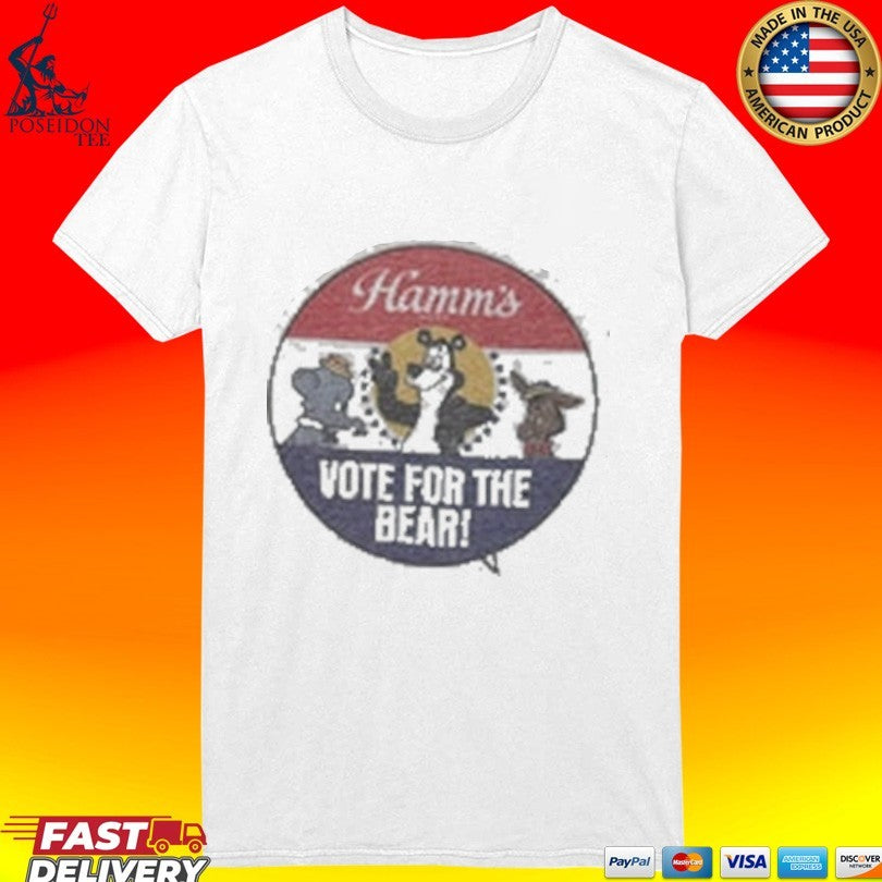 Barn Owl Seattle Hamms Vote For The Bear Faded Ringer Unisex
