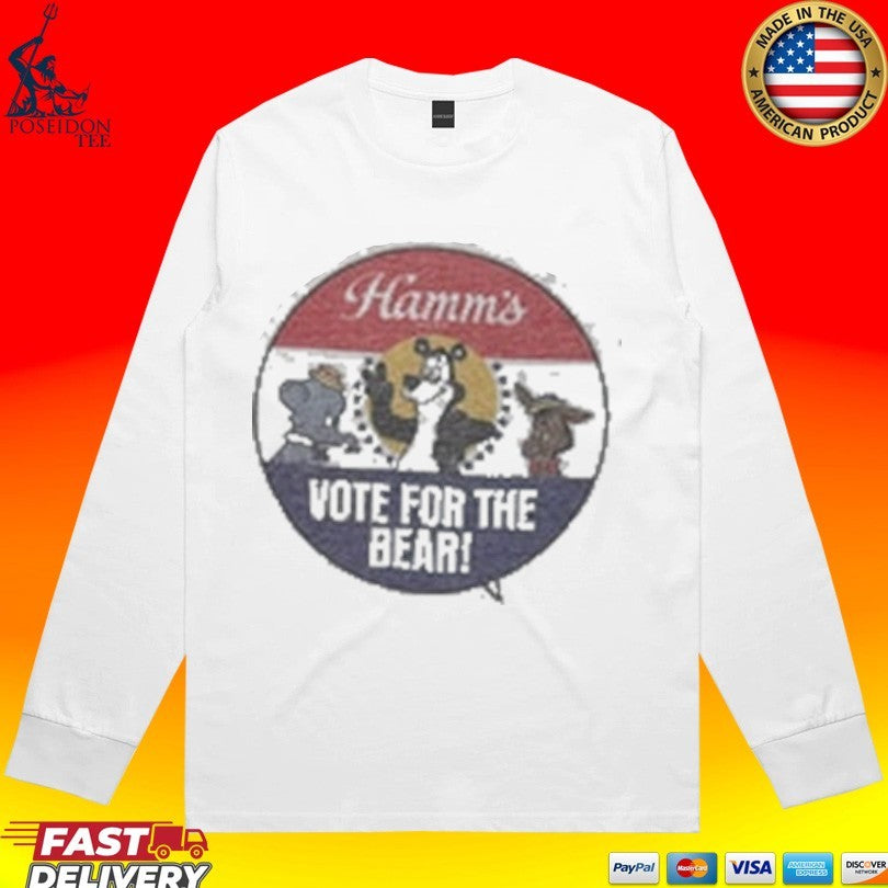 Barn Owl Seattle Hamms Vote For The Bear Faded Ringer Unisex