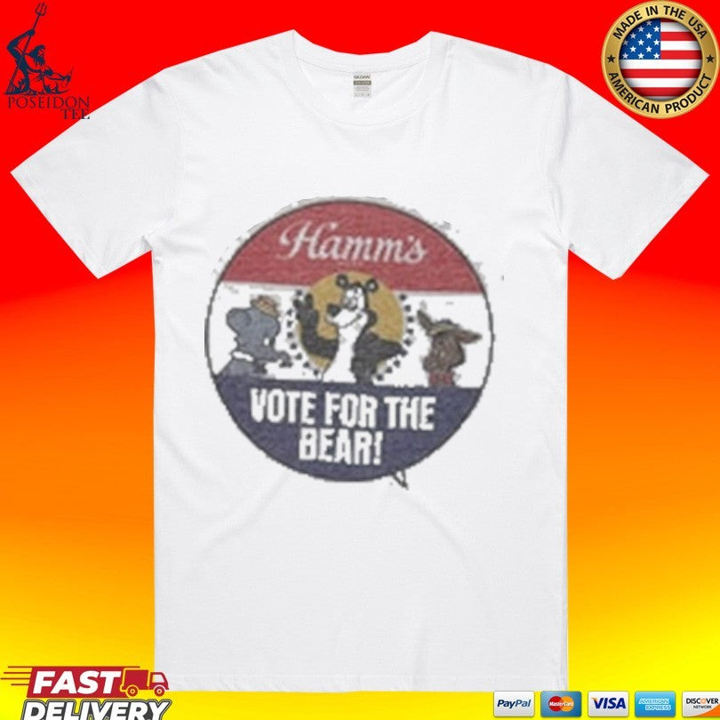 Barn Owl Seattle Hamms Vote For The Bear Faded Ringer Unisex