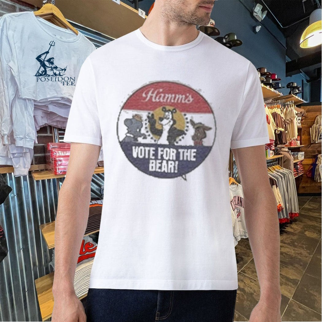 Barn Owl Seattle Hamms Vote For The Bear Faded Ringer Unisex