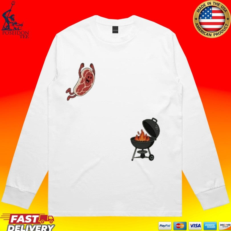 BBQ Jumping Steak Funny 2026 Unisex