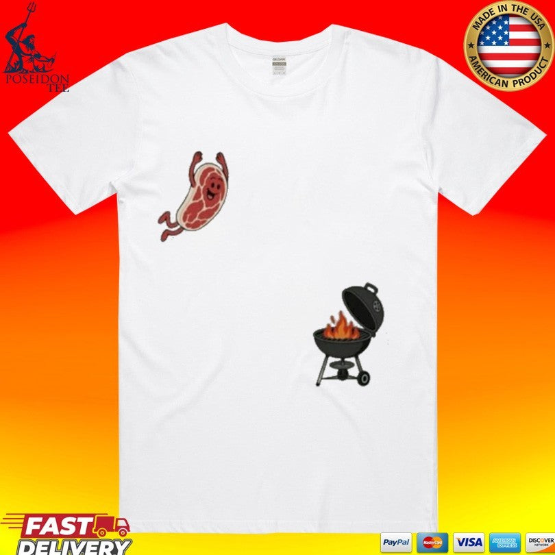 BBQ Jumping Steak Funny 2026 Unisex