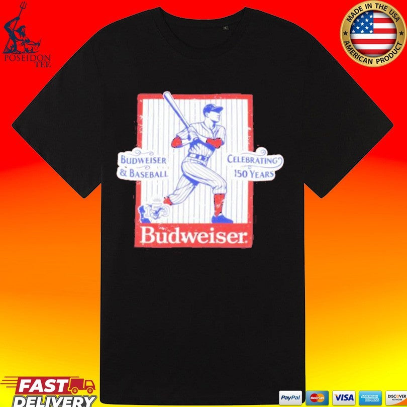 Beer Gear Budweiser 150 Years Of Baseball Unisex