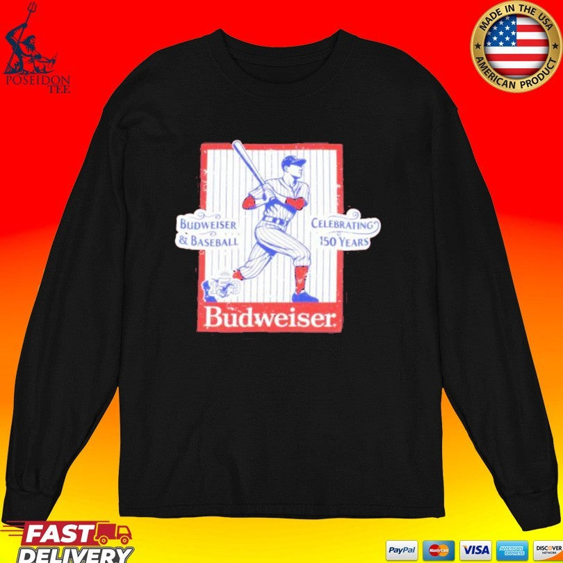 Beer Gear Budweiser 150 Years Of Baseball Unisex