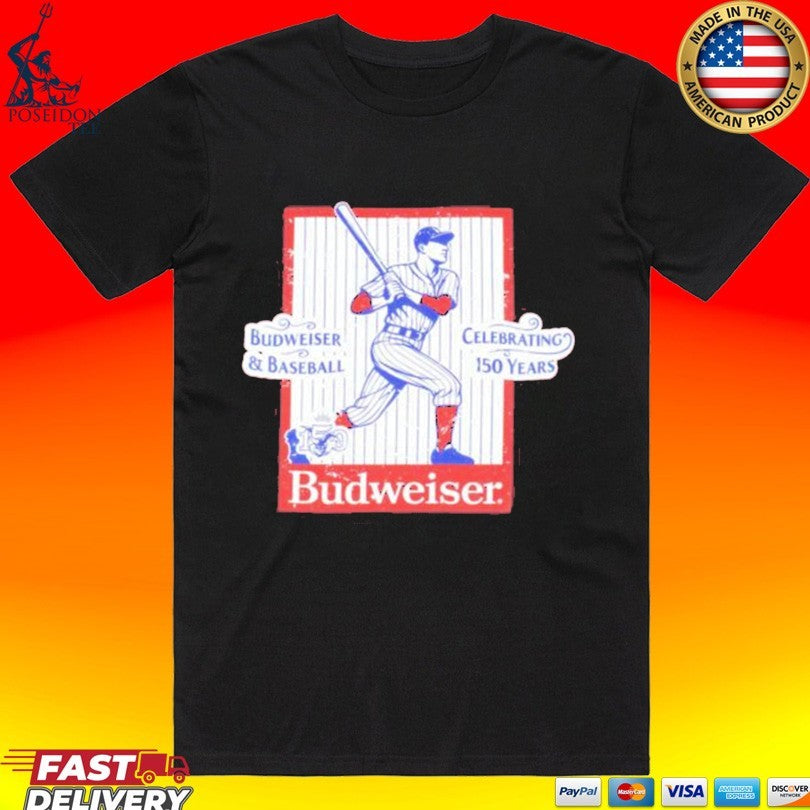 Beer Gear Budweiser 150 Years Of Baseball Unisex