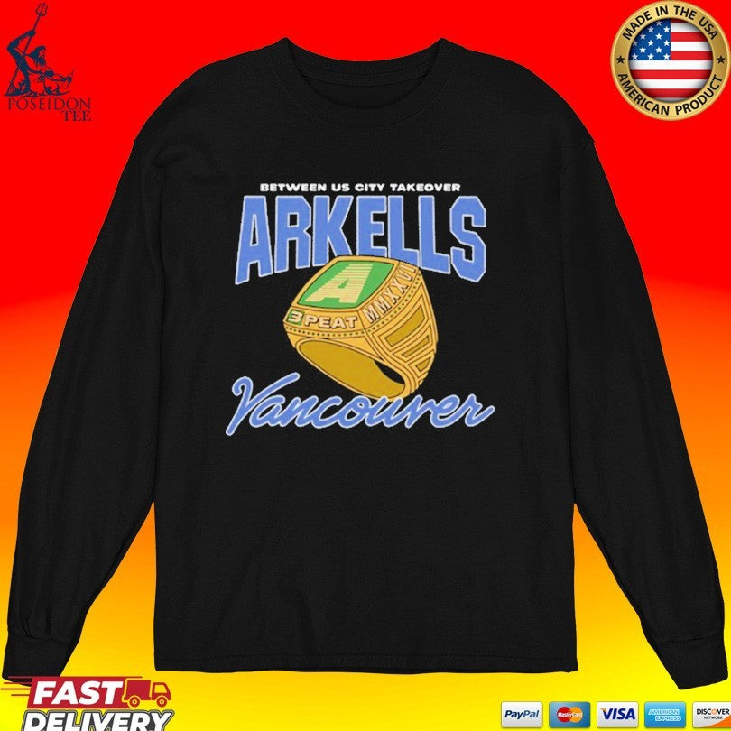 Between Us City Takeover Arkells 3 Peat Vancouver Tour 2026 Unisex