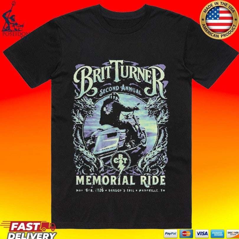 Blackberry Smoke 2nd Annual Brit Turner Memorial Ride Unisex
