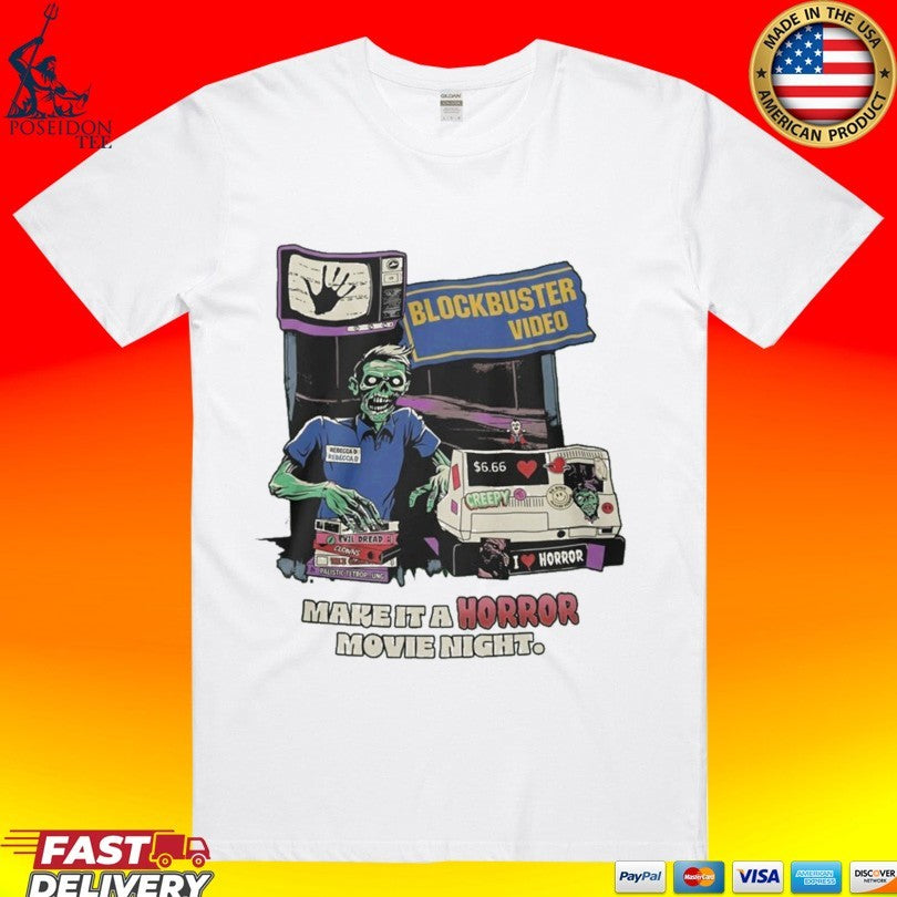 Blockbuster Video Zombie Make It A Horror Movie Night Unisex